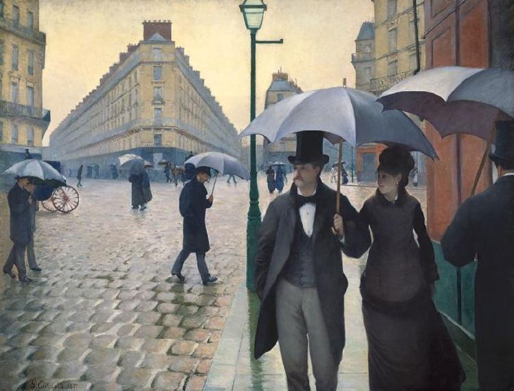 Gustave Caillebotte Paris Street Rainy Day Sweden oil painting art